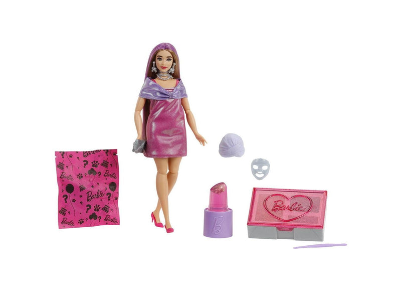 Barbie Glam Party Unboxed pinke Curvy-Puppe