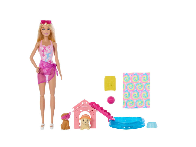Barbie Puppy Pool Party Aloha Blonde