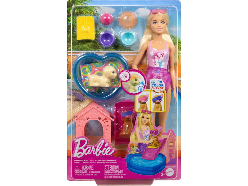 Barbie Puppy Pool Party Aloha Blonde