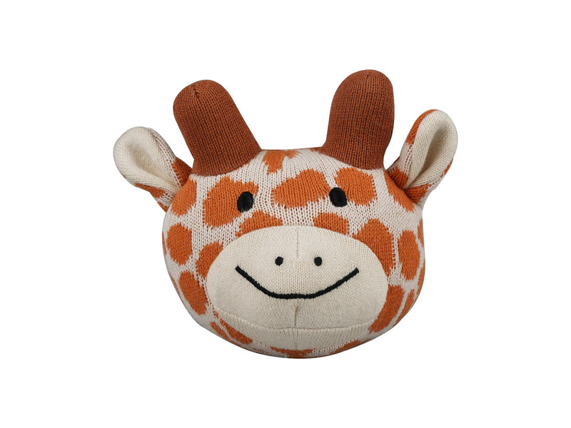 Barbo Baby Knitted Ball w. Bell - Giraffe
