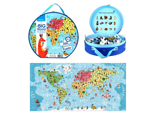 Barbo Classic Floor Suitcase Puzzle - Big World