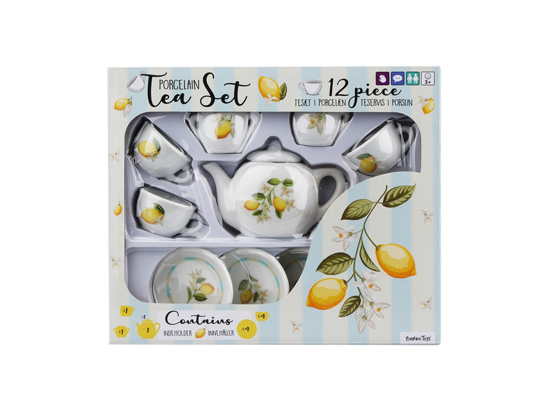 Barbo Classic Porcelain Tea Set - Lemon