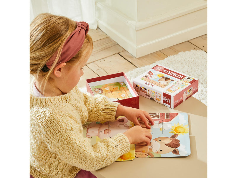 Barbo Classic Touch & Feel Puzzles - Farm