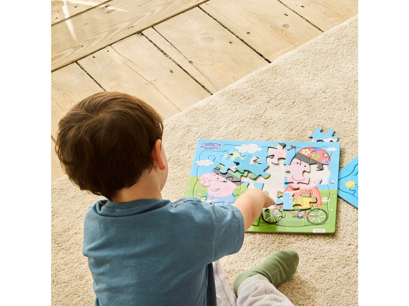 Barbo Toys - Framed Cardboard Puzzle - Biking