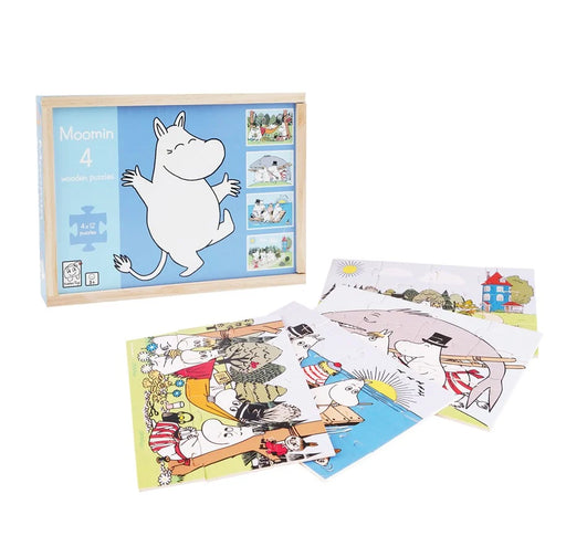 Barbo Toys Moomin - 4 wooden puzzles - Tammy