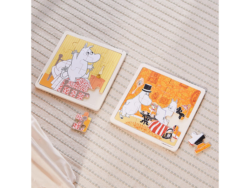 Barbo Toys Moomin - Framed Wooden Puzzle - Bedtime Jumping
