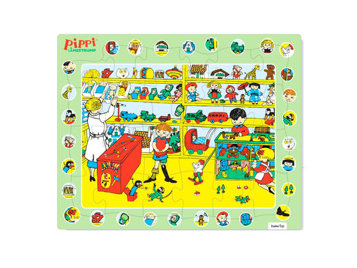 Barbo Toys Pippi - Framed Cardboard Puzzle - Thingfinder