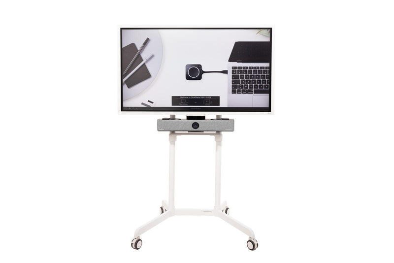 All-in-One Videokonferenzlösung Samsung Flip Pro WM55B, Neomounts NS-M1250, Barco Clickshare Bar Pro & Halterung