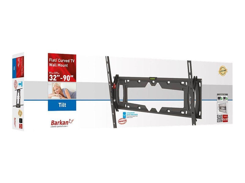 Barkan E410+ bracket - for curved LCD TV - black - Max 60 kg - recommended for 90"