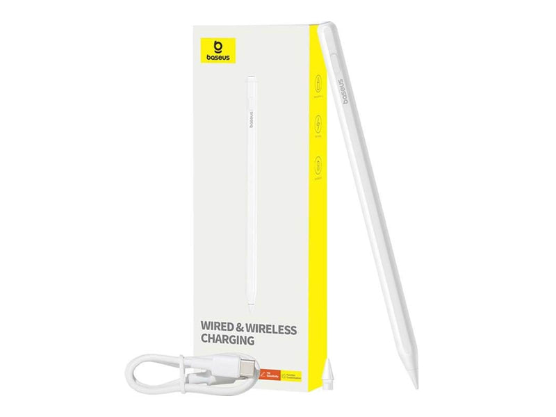 Baseus Active stylus  Smooth Writing Series with wireless and USB charging for iPad (White)