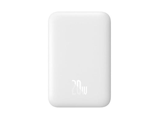 Baseus Airpow 6000mAh 20W Power Bank with Simple USB-C Cable (20V/3A) 30cm - White - 6000 mAh