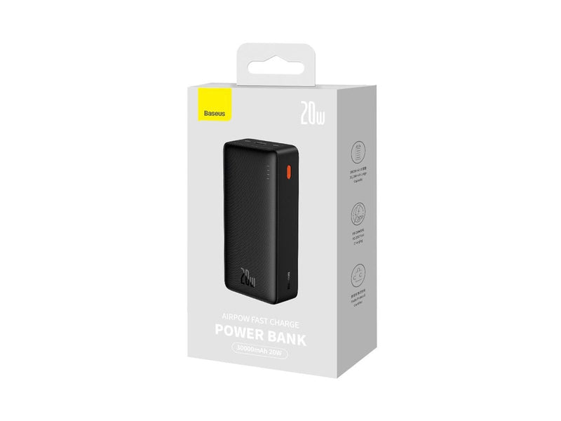 Baseus Airpow Fast Charge 20W with USB-C - USB-C 30cm Cable - 30000 mAh