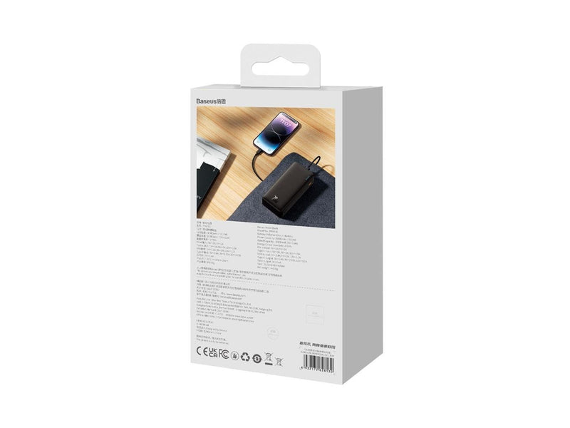 Baseus Airpow Fast Charge 20W with USB-C - USB-C 30cm Cable - 30000 mAh