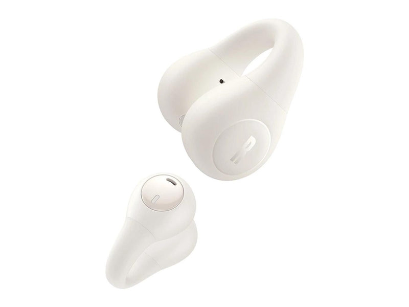 Baseus Bass 15 Clip OWS Wireless Headphones with  Simple USB-C 3A 30cm Cable - White