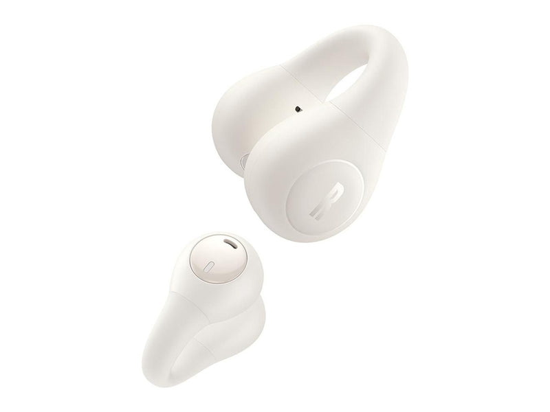 Baseus Bass 15 Clip OWS Wireless Headphones with  Simple USB-C 3A 30cm Cable - White