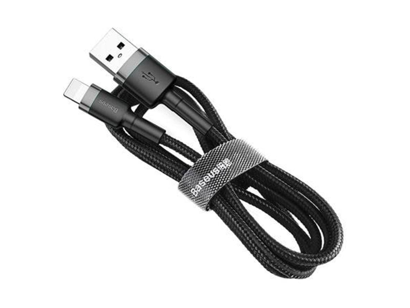Baseus Cafule USB Lightning Cable 2.4A 0.5m (Gray+Black)