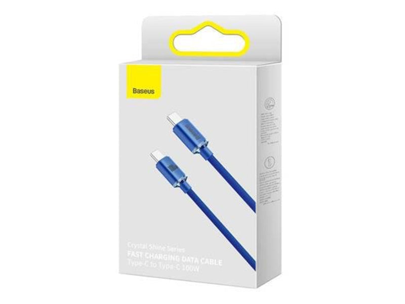 Baseus Crystal Shine cable USB-C to USB-C 100W 1.2m (blue)