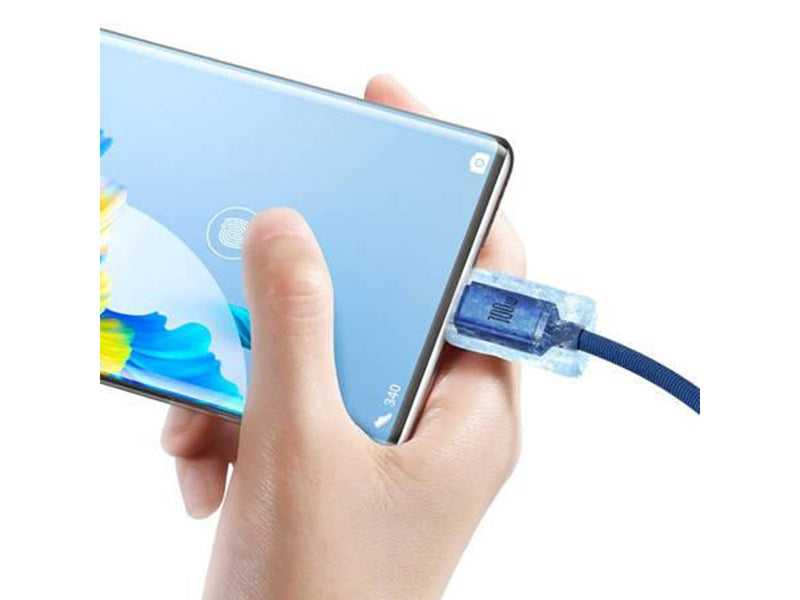 Baseus Crystal Shine cable USB to USB-C 100W 2m (blue)