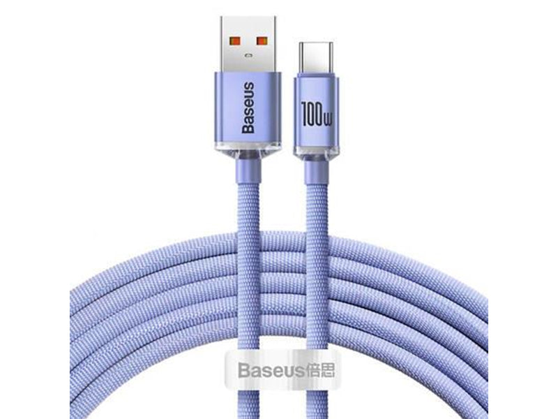 Baseus Crystal Shine cable USB to USB-C 5A 1.2m (purple)