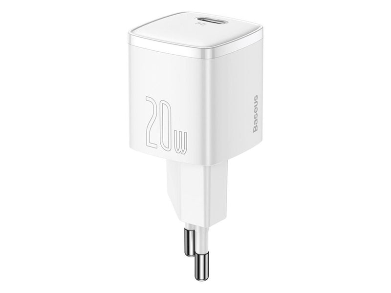 Baseus Cube 20W PD USB-C Wall Charger - White