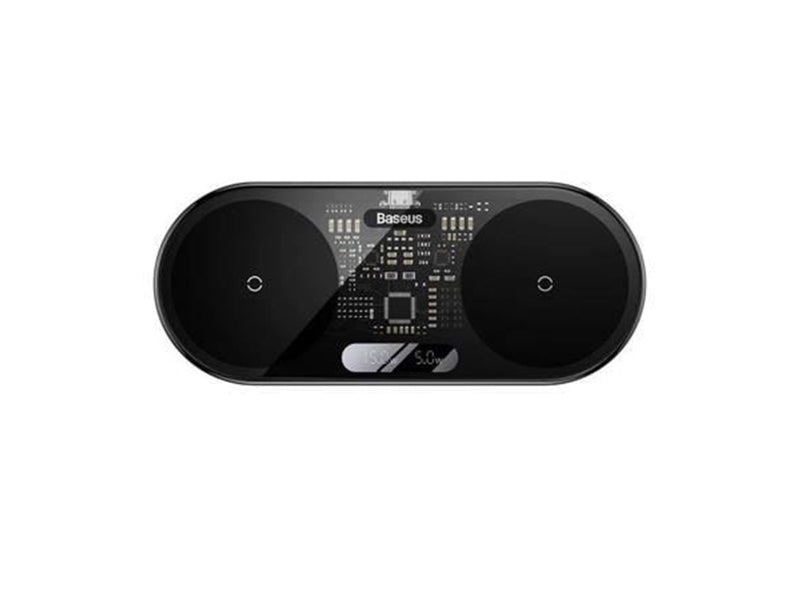 Baseus Dual Qi wireless charger  Digital LED Display 20W