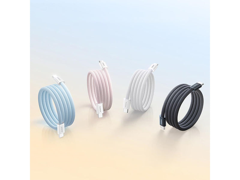 Baseus Dynamic 4 Pro 100W USB-C - USB-C Magnetic Cable 1m - White