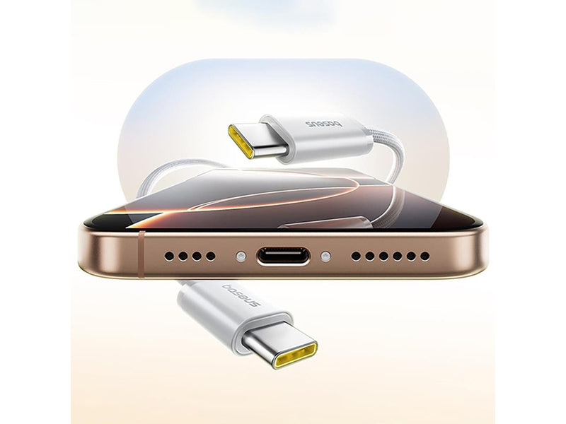 Baseus Dynamic 4 Pro 100W USB-C - USB-C Magnetic Cable 1m - White