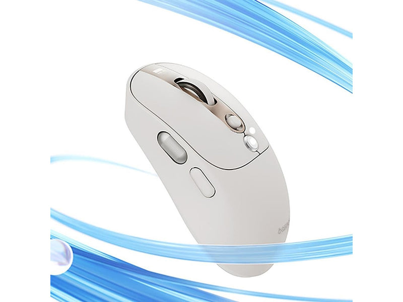 Baseus Editor Wireless Computer Mouse with 800mAh Battery and Battery Status Indicator - White - Maus (Weiß)