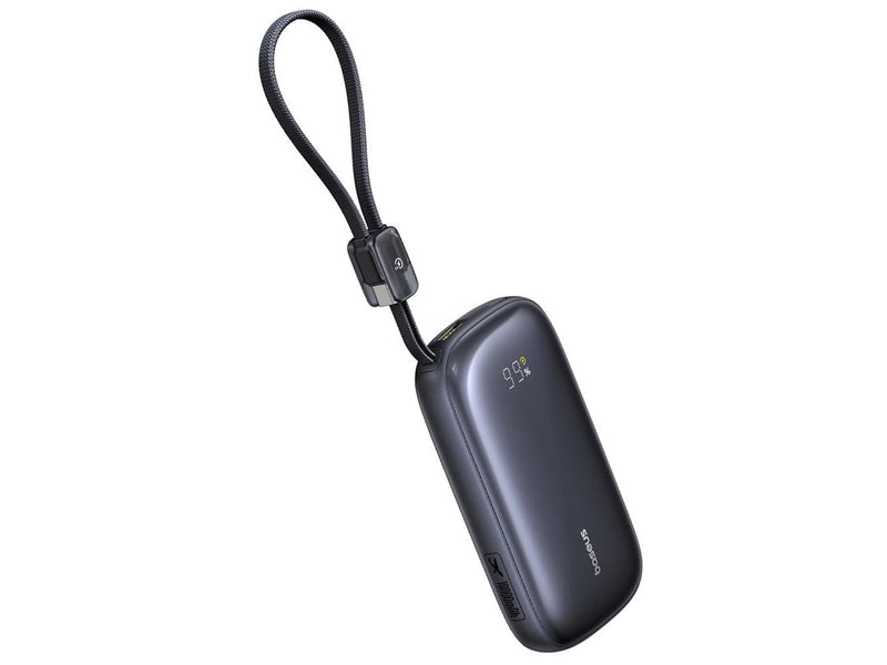 Baseus EnerFill FC21 QPow3 Ultra 10000mAh 22.5W Power Bank with Digital Display and Detachable Cable - Black - 10000 mAh