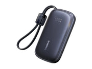 Baseus EnerFill FC21 Qpow 3 Ultra 10000mAh 45W Power Bank with Attached Lanyard Cable - Black - 10000 mAh