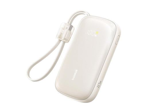 Baseus EnerFill FC21 Qpow 3 Ultra 20000mAh 22.5W Powerbank with Display and Cable Included - Beige - 20000 mAh