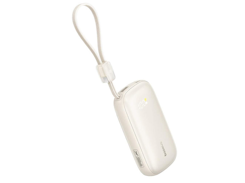 Baseus EnerFill FC21 Qpow 3 Ultra 20000mAh 22.5W Powerbank with Display and Cable Included - Beige - 20000 mAh