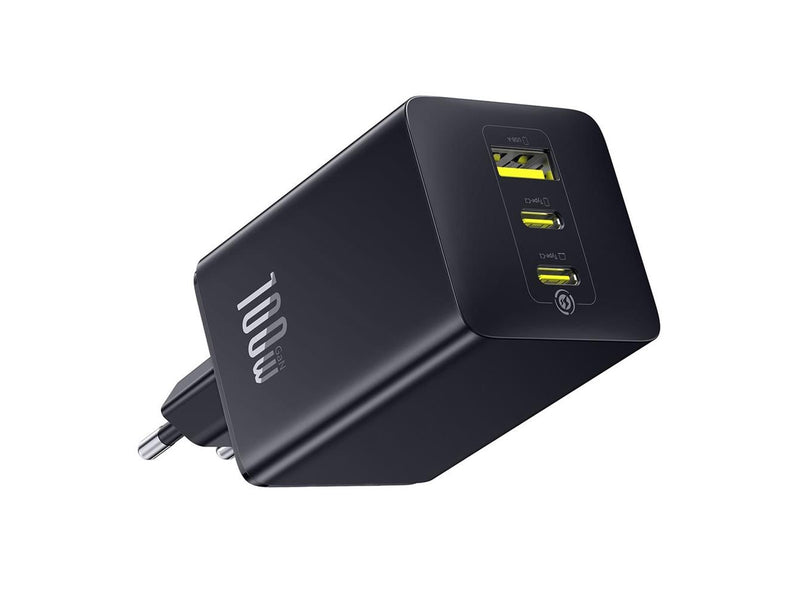 Baseus EnerFill FE11 100W Wall Charger 2 x USB-C + USB-A - Black