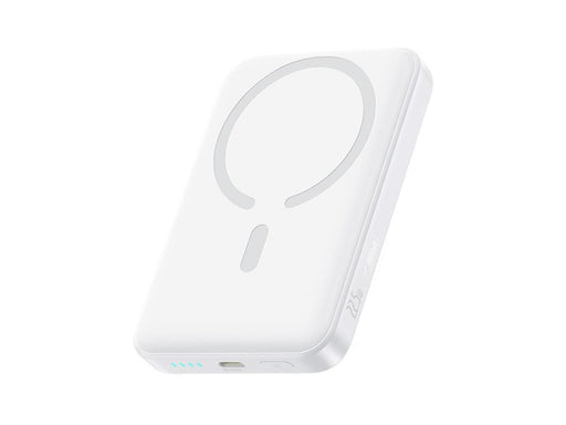 Baseus EnerFill FM11 Ultra-Mini 10000mAh 22.5W MagSafe Compatible Power Bank with Simple USB-C 20V/3A 30cm Cable - White - 10000 mAh