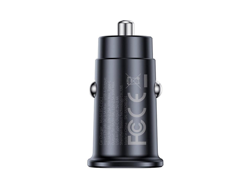 Baseus GoTrip 2 x USB-C 30W Car Charger - Black
