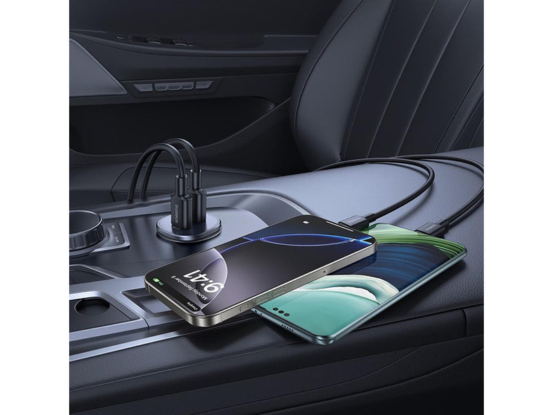 Baseus GoTrip 2 x USB-C 30W Car Charger - Black