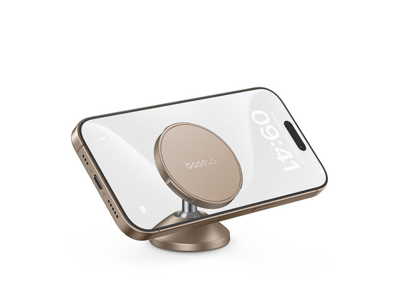 Baseus GoTrip DC1 Magnetic Holder Compatible with MagSafe for Windshield/Dashboard - Gold