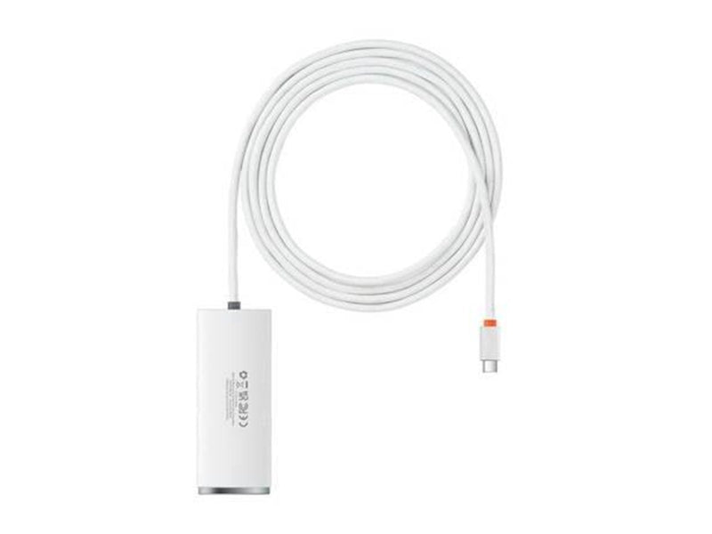 Baseus Hub 4in1 Lite Series USB-C to 4x USB 3.0 + USB-C 2m (White) USB-Hubs - USB 3.0 - 4 - Weiß
