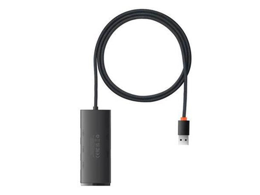Baseus Hub 4in1 Lite Series USB to 4x USB 3.0 1m (Black) USB-Hubs - USB 3.0 - 4 - Schwarz