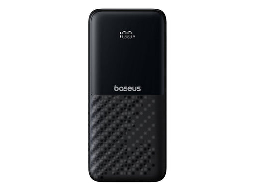 Baseus Lipow 10000mAh 22.5W Powerbank with Dual Built-in Cable with Display (with additional black Simple USB-A - USB-C 3A 0.2m cable) - Black - 10000 mAh