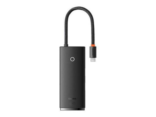 Baseus Lite Series Hub 6w1 USB-C to 2x USB 3.0 + USB-C + HDMI + SD/TF (black) USB-Hubs - USB 3.0 - 6 - Schwarz