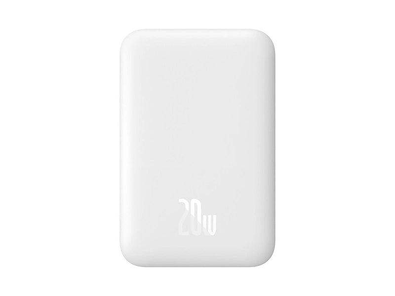 Baseus Magnetic Mini Air PPCXM06A 6000mAh 20W Power Bank with Simple Series USB-C Cable - White - 6000 mAh
