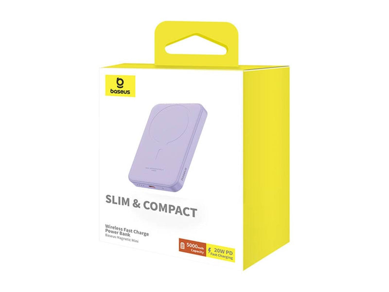 Baseus Magnetic Mini Powerbank 5000mAh 20W (purple) - 5000 mAh