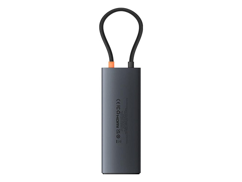 Baseus Metal Gleam II 10in1 HDMI USB-A USB-C RJ45 SD/TF Hub - Gray USB-Hubs