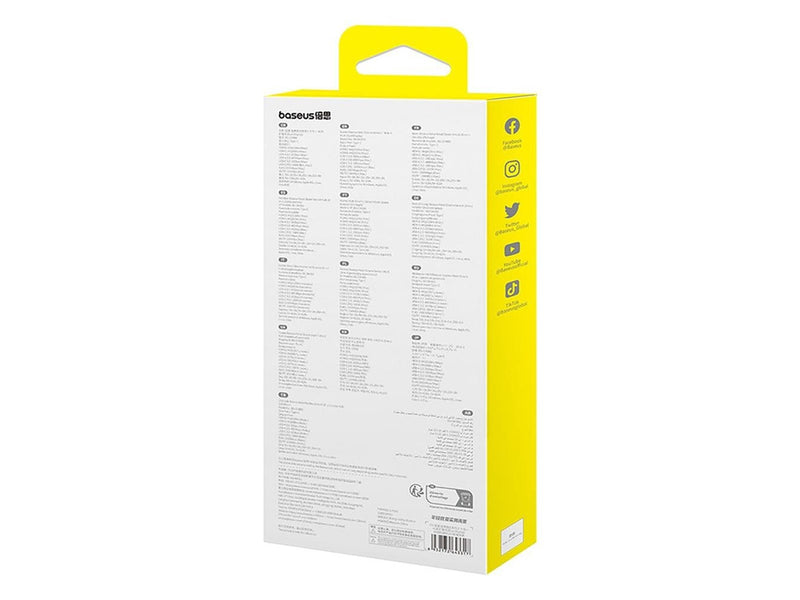 Baseus Metal Gleam II 10in1 HDMI USB-A USB-C RJ45 SD/TF Hub - Gray USB-Hubs