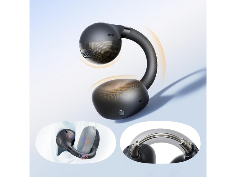 Baseus OWS  Bass BC1 Earphones with Clip - Black