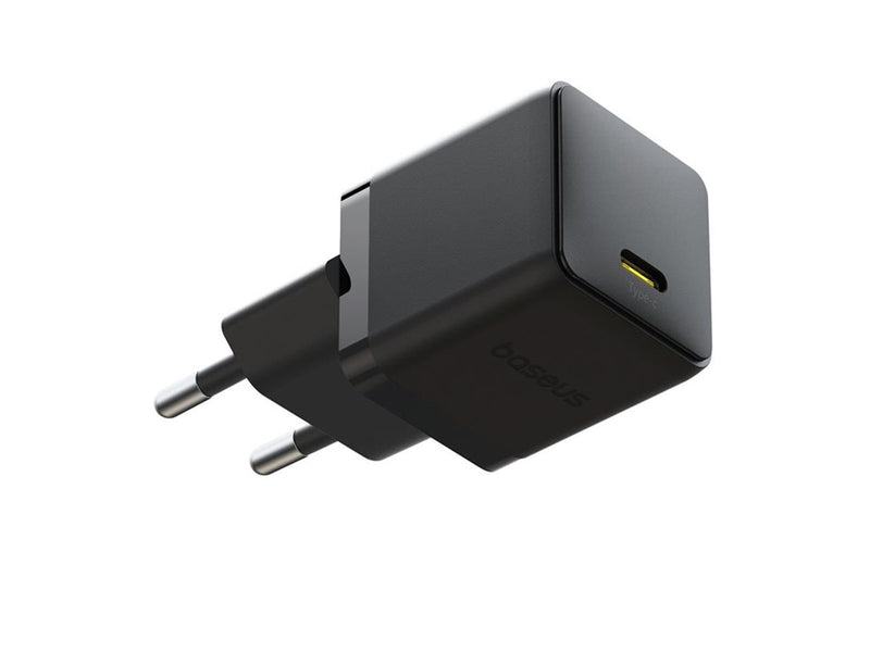 Baseus Palm 1C 20W Wall Charger (with  Mini White USB-C 60W (20V/3A) 1m Cable) - Black