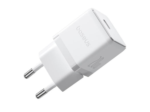 Baseus Palm 1C 20W Wall Charger (with  Mini White USB-C 60W (20V/3A) 1m Cable) - White