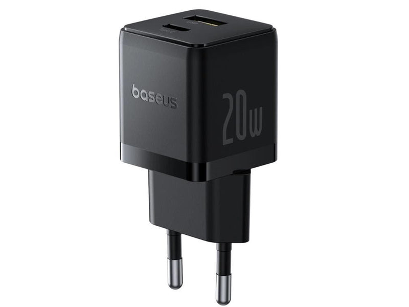 Baseus Palm 20W USB-C USB-A Wall Charger - Black