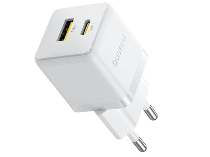 Baseus Palm 30W USB-C USB-A Wall Charger - White